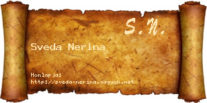 Sveda Nerina névjegykártya